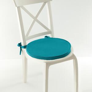 Okrúhle sedáky na stoličky, jednofarebné plátno