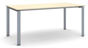 Rokovací stôl INFINITY so sivostriebornou podnožou 1800 x 900 x 750 mm, orech