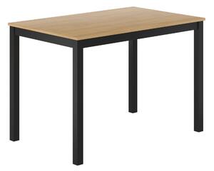 Dekorstudio Jedálenský stôl SCANDI 110×70 – prírodný dub / čierna konštrukcia