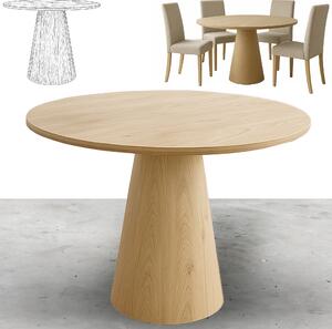Dekorstudio Moderný jedálenský stôl OTTO 100cm SCANDI JAPANDI – dubový dizajn