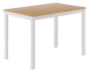 Dekorstudio Jedálenský stôl SCANDI 110×70 – prírodný dub / biela konštrukcia