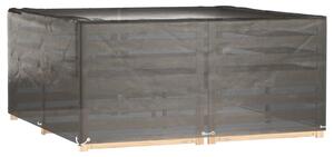 Obaly na záhradný nábytok 2 ks 16 očiek 205x205x90 cm štvorec