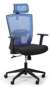 Kancelárska stolička FANTOM 1+1 ZADARMO, modrá
