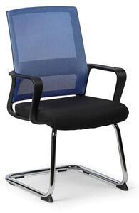 Konferenčná stolička LOW 1+1 ZADARMO, modrá