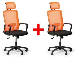 Kancelárska stolička BASE PLUS 1 + 1 ZADARMO, oranžová
