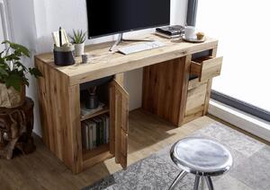 VEVEY Písací stôl 150x50 cm, prírodná, dub