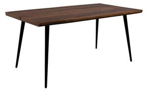 Jedálenský stôl s čiernymi oceľovými nohami Dutchbone Alagon Land, 160 x 90 cm