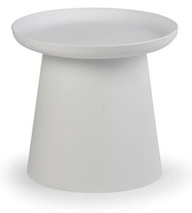 Plastový kávový stolík FUNGO priemer 500 mm, biely