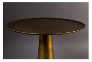Kovový odkladací stolík v zlatej farbe Dutchbone Brute, ⌀ 63 cm