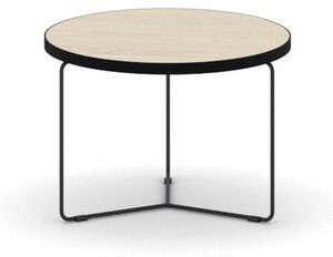 Okrúhly konferenčný stôl TENDER, výška 480 mm, priemer 500 mm, zemitá