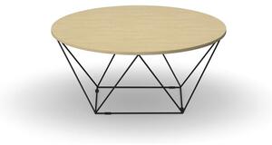 Okrúhly konferenčný stôl WIRE, priemer 1050 mm, buk