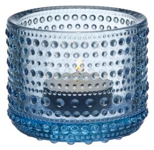 Iittala Svietnik Kastehelmi, modrý aqua