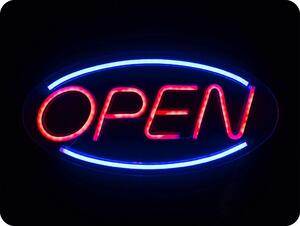 DPM Neon LED dekorácia OPEN, 3xAAA/USB [NEO004]