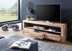 VEVEY TV stolík 165x55 cm, svetlohnedá, dub