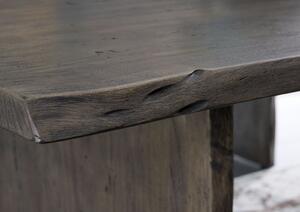 WOODLAND Jedálenský stôl 160x100 cm, sivá, akácia
