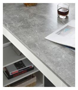 Barový stôl MOJITO betón/biela