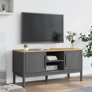 TV skrinka FLORO sivá 114x43x55 cm borovicový masív