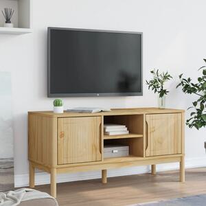 TV skrinka FLORO voskovohnedá 114x43x55 cm borovicový masív