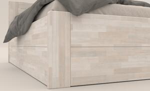 Posteľ ERIKA BOX buk biely, 180x200 cm
