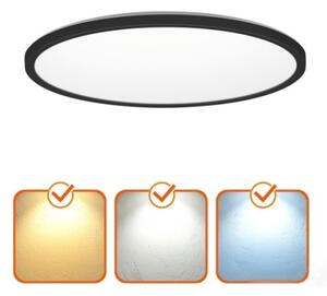 LED kúpeľňové stropné svietidlo NIVERA LED/12W/230V IP54 pr. 22,5 cm čierne