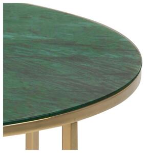 Konferenčný stolík s doskou v dekore zeleného mramoru Actona Alisma