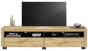 NÍZKA KOMODA, čierna, farby duba, 180/46/40 cm Xora - TV nábytok