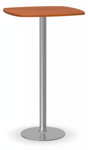 Stolík vysoký OLYMPO II, 660x660 mm, chrómovaná konštrukcia, doska čerešňa