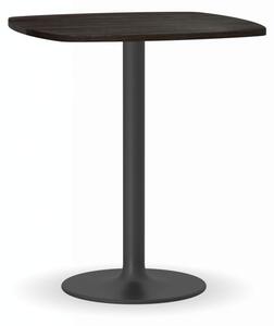Konferenčný stolík FILIP II, 660x660 mm, čierna konštrukcia, doska wenge