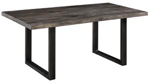 IRON Jedálenský stôl Mango 160x90x76, sivý, lakovaný