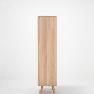 Šatníková skriňa s konštrukciou z masívneho dubového dreva Gazzda Ena, výška 170 cm