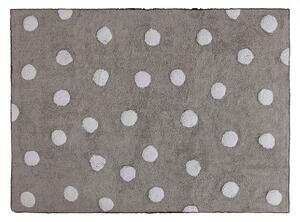 Sivý bodkovaný koberec do detskej izby Topos 120x160
