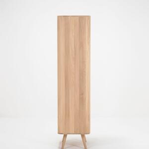 Šatníková skriňa s konštrukciou z masívneho dubového dreva Gazzda, šírka 60 cm
