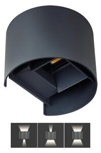 LED Vonkajšie nástenné svietidlo REKA LED/7W/230V IP54 antracit