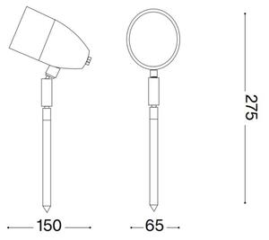 Ideal Lux - Vonkajšia lampa INSIDE 1xG9/15W/230V 27,5 cm IP54 hnedá