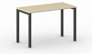 Stôl Square s čiernou podnožou 1200 x 600 x 750 mm, breza