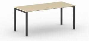 Stôl Square s čiernou podnožou 1800 x 800 x 750 mm, breza