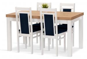 Jedálenská zostava NINA stôl + 4 stoličky - MALMO 79