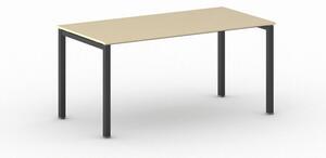 Stôl Square s čiernou podnožou 1600 x 800 x 750 mm, buk
