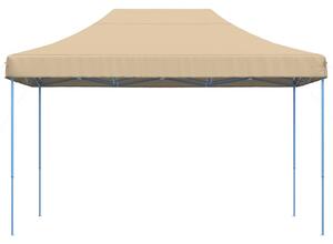 Skladací pop-up párty stan béžový 410x279x315 cm