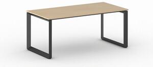 Kancelársky stôl PRIMO INSPIRE, čierna podnož, 1800 x 900 mm, buk