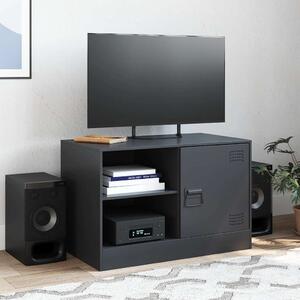 TV skrinka čierna 67x39x44 cm oceľ