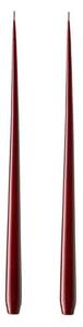 Sviečka Taper Lacquer 32 cm – 44/2 Deep Wine – set 2 ks