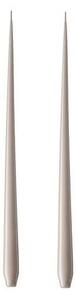 Sviečka Taper Lacquer 32 cm – 22 Linen Grey – set 2 ks