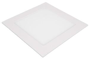 Biely vstavaný LED panel hranatý 170 x 170mm 12W stmievateľný Farba svetla Denná biela