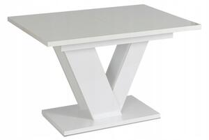ROZKLADACÍ KUCHYNSKÝ STÔL BIELY 120-160 cm