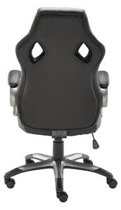 KANCELÁRSKE KRESLO, kožený vzhľad, sieťovina, čierna Xora - Kancelárske stoličky