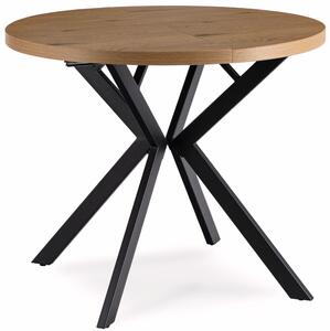 LUGO Rozkladací stôl 90-190 cm zlatý dub / čierna