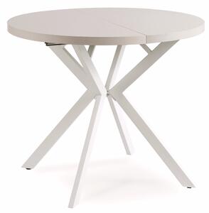 DORIAN Rozkladací stôl 80-160 cm kašmír/biely