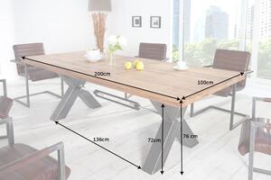 Jedálenský stôl ROTH 200 cm - prírodná