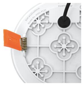 Biely zabudovateľný LED panel guľatý 75mm 6W IP65 Farba svetla Denná biela